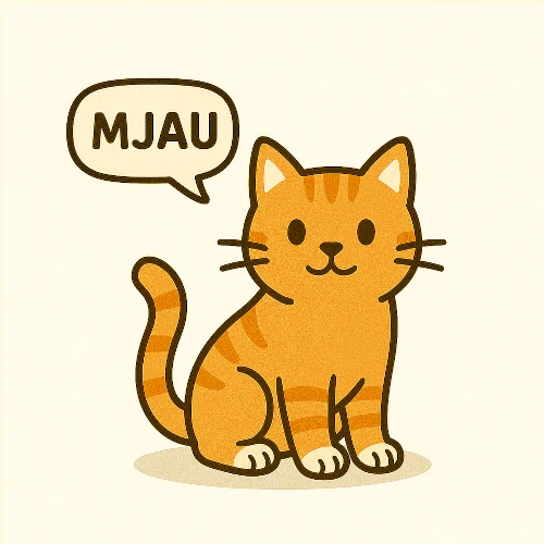 katt som säger mjau